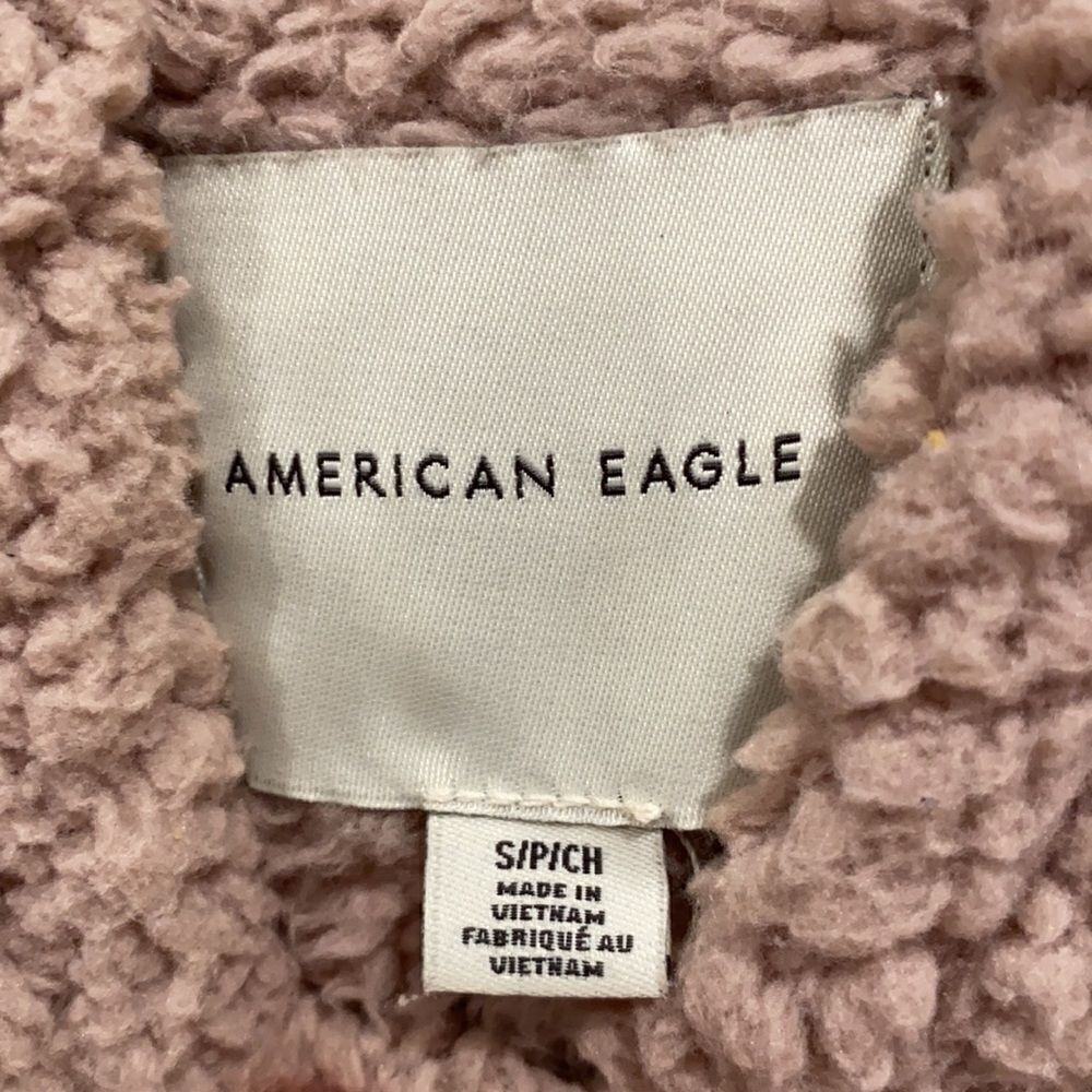 Pink Comfy American Eagle Hoodie. Size Small. - Picture 4 of 5